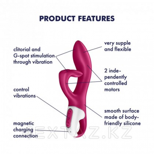 Вибратор-кролик Embrace me berry Satisfyer  в Казахстане, интернет-аптека Aurma.kz