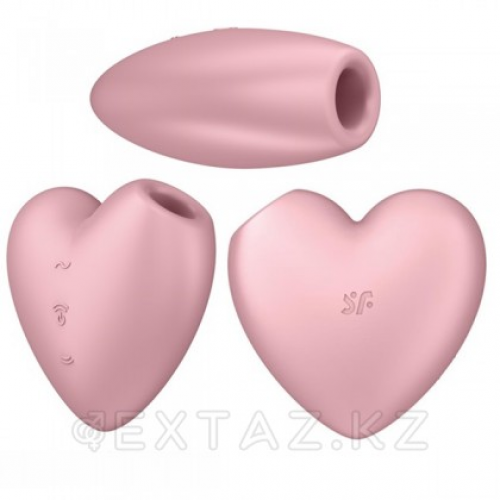Вакуумный стимулятор Cutie Heart light Satisfyer розовый  в Казахстане, интернет-аптека Aurma.kz