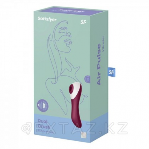 Вакуумный стимулятор с вибрацией Dual Crush Satisfyer  в Казахстане, интернет-аптека Aurma.kz