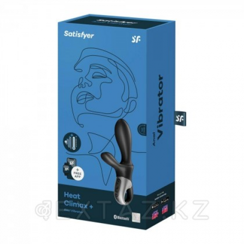 Универсальный смарт вибратор с подогревом Satisfyer Heat Climax+ в Казахстане, интернет-аптека Aurma.kz