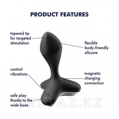 Анальная пробка Satisfyer Game Changer черная в Казахстане, интернет-аптека Aurma.kz