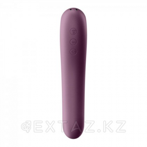 Вибромассажер с вакуумной стимуляцией Satisfyer Dual Kiss wine фиолетовый в Казахстане, интернет-аптека Aurma.kz