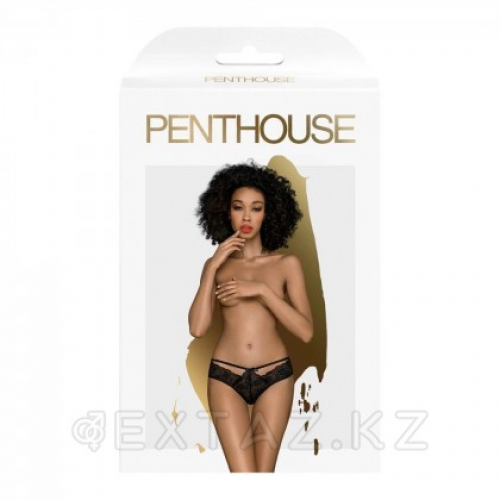 Трусики "Adore me" от Penthouse (S/M) черные в Казахстане, интернет-аптека Aurma.kz