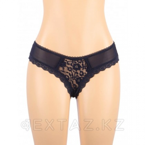 Трусики Sexy Floral синие (M-L)  в Казахстане, интернет-аптека Aurma.kz