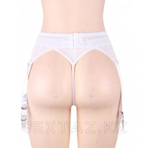 Пояс белый для чулок с ремешками на клипсах (XL-2XL)  в Казахстане, интернет-аптека Aurma.kz