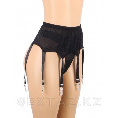 Стринги и пояс для чулок с ремешками Sexy Floral Lace (3XL) в Казахстане, интернет-аптека Aurma.kz