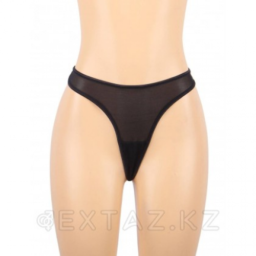 Стринги и пояс для чулок с ремешками Sexy Floral Lace (XS-S) в Казахстане, интернет-аптека Aurma.kz