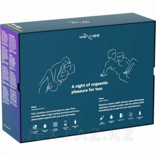 Набор для пар WE-VIBE Date Night Set (Вибратор Nova 2 + виброкольцо Pivot)  в Казахстане, интернет-аптека Aurma.kz