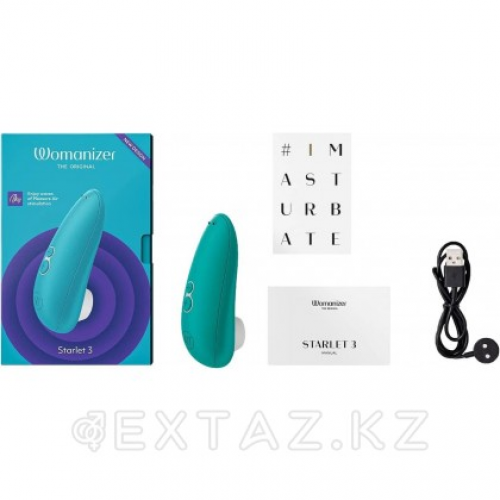 Бесконтактный клиторальный стимулятор Womanizer Starlet 3 бирюзовый в Казахстане, интернет-аптека Aurma.kz