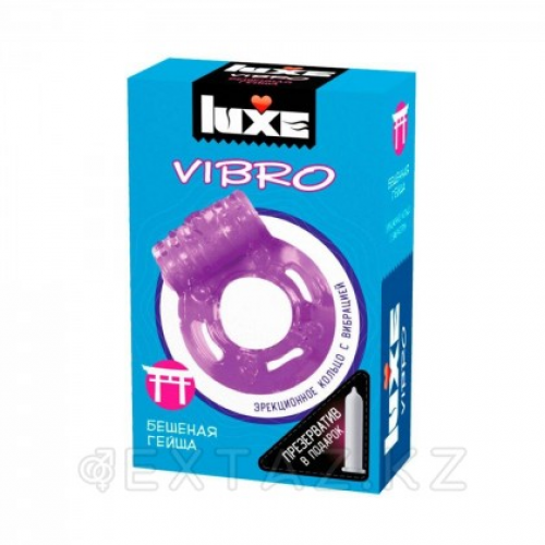 Виброкольцо LUXE VIBRO Бешеная гейша (+ презерватив)  в Казахстане, интернет-аптека Рокет Фарм