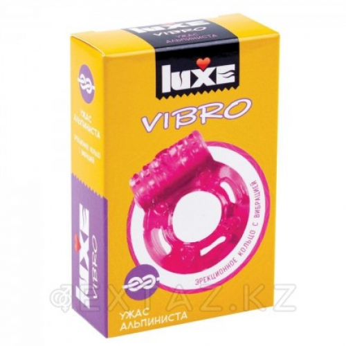 Виброкольцо LUXE VIBRO Ужас альпиниста (+ презерватив)  в Казахстане, интернет-аптека Aurma.kz