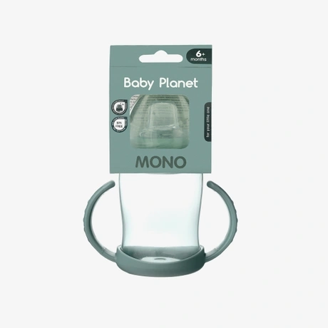 Baby Planet Поильник с мягким носиком MONO Olive 250 мл  в Казахстане, интернет-аптека Aurma.kz