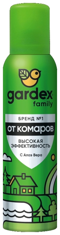 Gardex Family Аэрозоль от комаров Sensitive 150мл  в Казахстане, интернет-аптека Aurma.kz