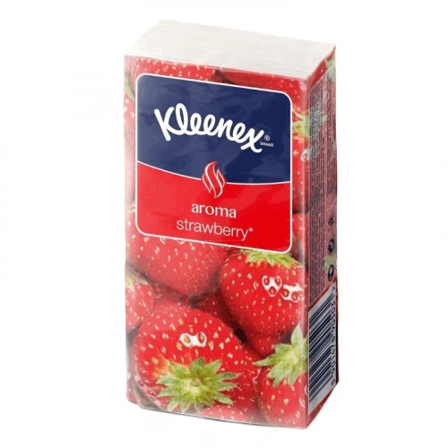 Платочки бумажные Kleenex клубника Салфетки в Казахстане, интернет-аптека Aurma.kz