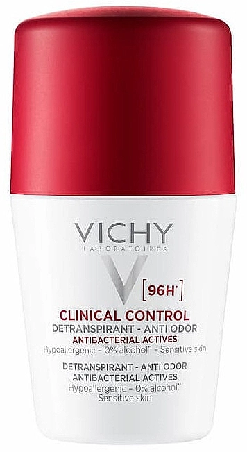 Виши Vichy Дезодорант-антиперспирант шариковый Clinical Control 96ч  в Казахстане, интернет-аптека Aurma.kz