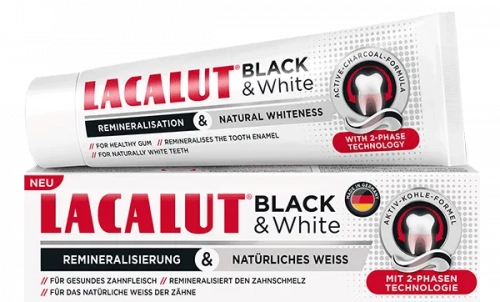 Зубная паста Lacalut Black & White Паста в Казахстане, интернет-аптека Aurma.kz