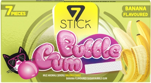 Жевательная резинка 7STICK Bubble Gum Banana  в Казахстане, интернет-аптека Aurma.kz