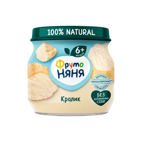 ФрутоНяня пюре из мяса кролика  в Казахстане, интернет-аптека Aurma.kz