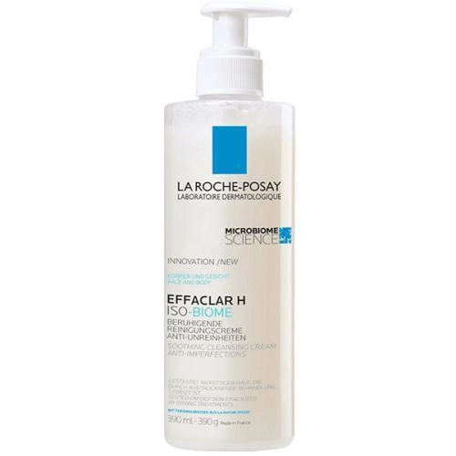 La Roche-Posay Effaclar Н Iso-Biome Крем-гель очищающий для пересушенной проблемной кожи  в Казахстане, интернет-аптека Aurma.kz