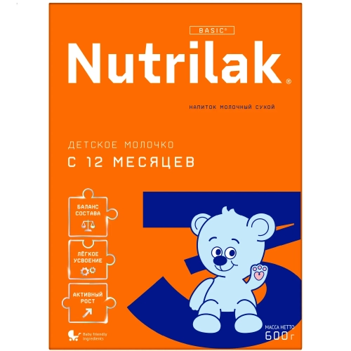 Нутрилак Nutrilak 3 смесь сухая молочная адаптированная последующая с 12 мес  в Казахстане, интернет-аптека Aurma.kz