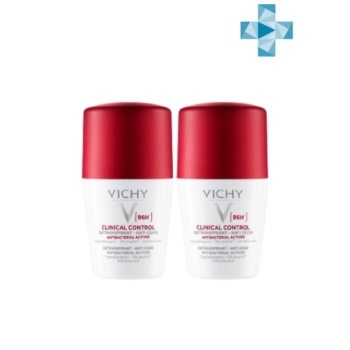 Vichy Набор Clinical Control Дезодорант-антиперспирант с защитой 96 ч  в Казахстане, интернет-аптека Aurma.kz