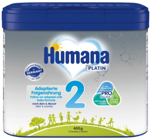 Последующая молочная смесь Humana Platin 2 (с 6 до 12 месяцев)  в Казахстане, интернет-аптека Aurma.kz