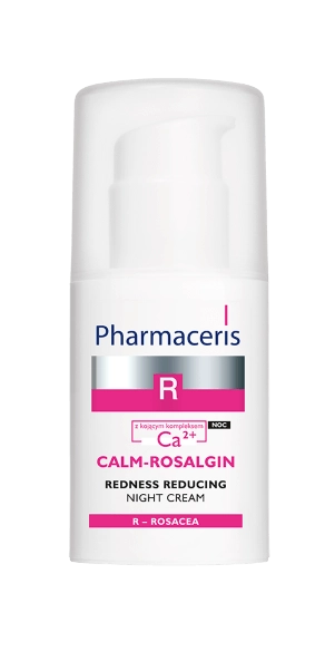 Pharmaceris R Calm-Rosalgin ночной крем от покраснений с успокаивающим комплексом Ca²⁺  в Казахстане, интернет-аптека Aurma.kz