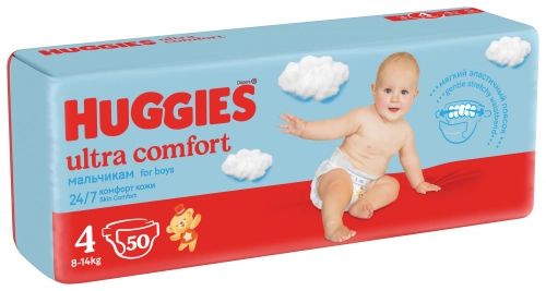 Подгузники Huggies Ultra Comfort 4 Jumbo мальчик  в Казахстане, интернет-аптека Aurma.kz