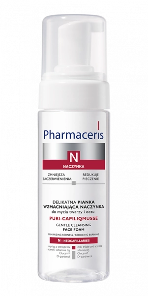 Pharmaceris N нежная пенка для очищения лица Puri-Capiliqmusse в Казахстане, интернет-аптека Aurma.kz
