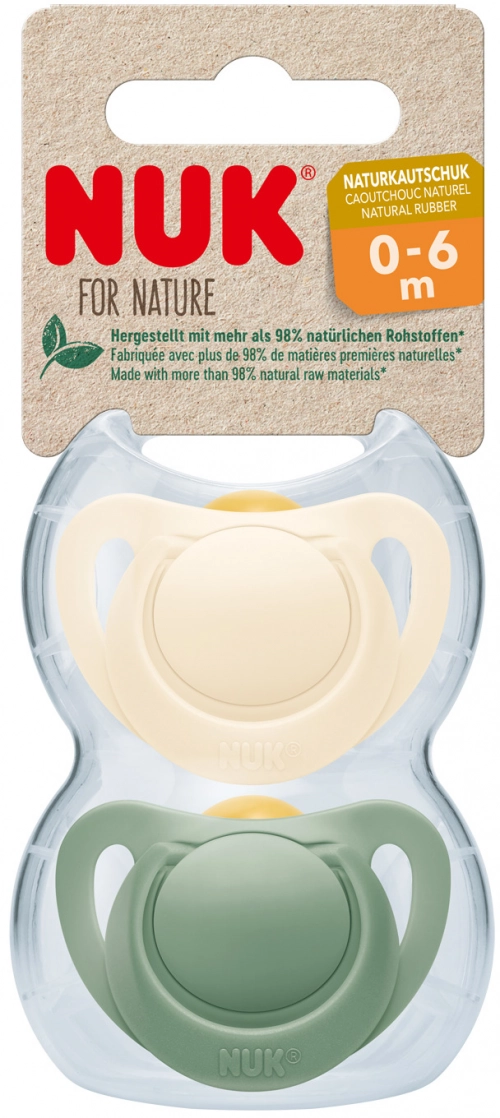 Силиконовая соска-пустышка NUK For Nature 10730761 (до 6 месяцев)  в Казахстане, интернет-аптека Aurma.kz