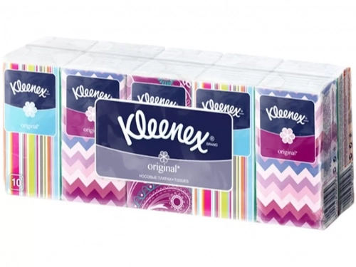 Клинекс Kleenex бумажные платочки оригинал 10 упаковок  в Казахстане, интернет-аптека Aurma.kz
