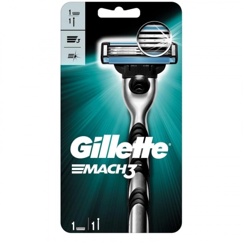 Gillette Mach3 бритва со сменной кассетой  в Казахстане, интернет-аптека Aurma.kz