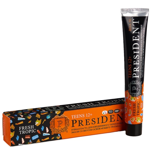 Детская зубная паста President Fresh tropic (с 12 лет)  в Казахстане, интернет-аптека Aurma.kz