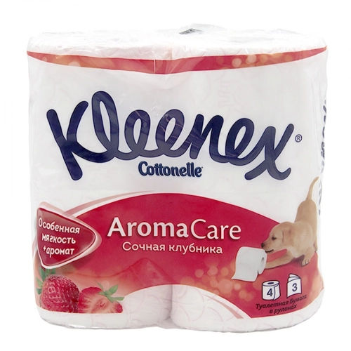 Kleenex туалетная бумага с ароматом клубники  в Казахстане, интернет-аптека Aurma.kz
