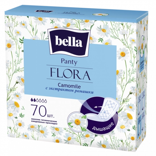 Прокладки ежедневные Bella Panty Flora с экстрактом ромашки  в Казахстане, интернет-аптека Aurma.kz