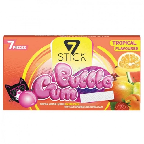 Жевательная резинка 7STICK Bubble Gum Tropical  в Казахстане, интернет-аптека Aurma.kz