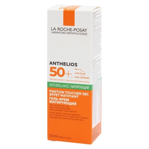 La Roche-Posay Anthelios XL SPF 50+ матирующий крем-гель для лица в Казахстане, интернет-аптека Aurma.kz