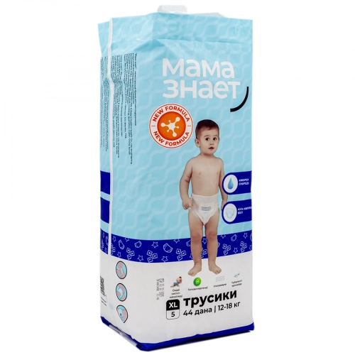 Подгузники-трусики Мама Знает XL (12-18 кг)  в Казахстане, интернет-аптека Aurma.kz