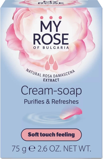My Rose of Bulgaria Крем-мыло 75г	  в Казахстане, интернет-аптека Aurma.kz