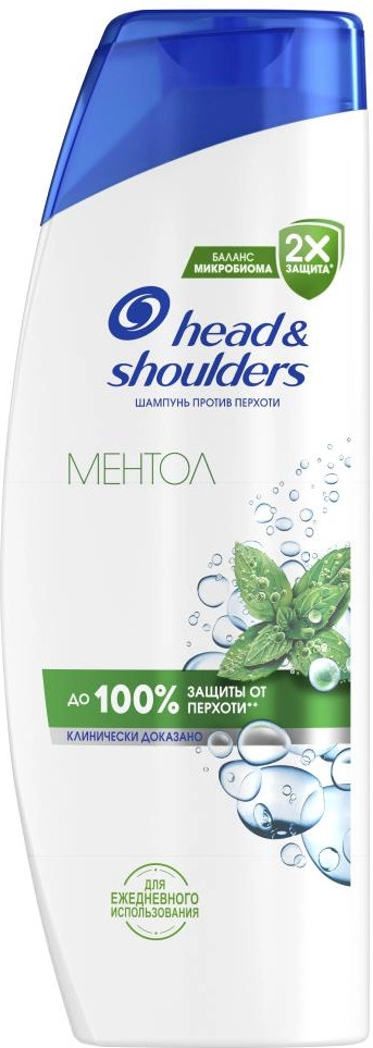 Шампунь против перхоти Head & Shoulders 2в1 Ментол 400 мл  в Казахстане, интернет-аптека Aurma.kz