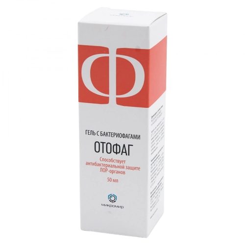 Отофаг Гель с бактериофагами Гель / 50мл № 1	  в Казахстане, интернет-аптека Aurma.kz