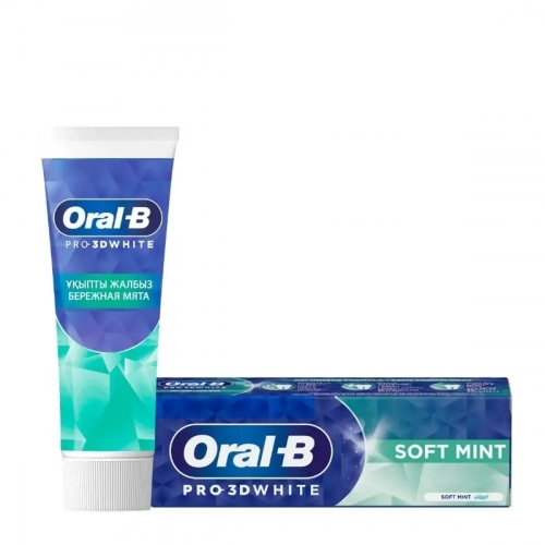 Oral-B Зубная паста Pro-3D White Бережная мята  в Казахстане, интернет-аптека Aurma.kz