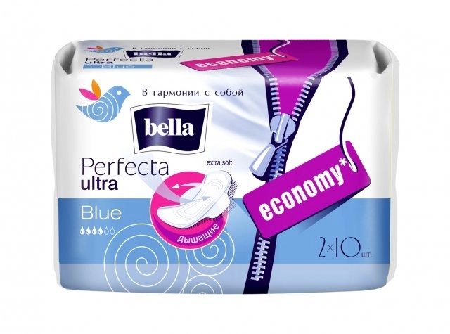 Прокладки Белла Bella Perfecta Ultra Maxi Bluе гигиенические Прокладки в Казахстане, интернет-аптека Рокет Фарм