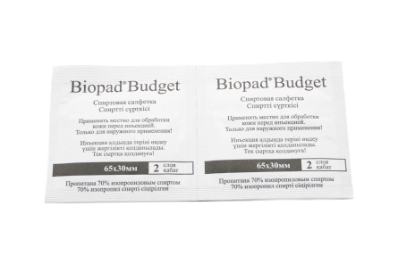 Салфетка спиртовая Biopad  в Казахстане, интернет-аптека Aurma.kz