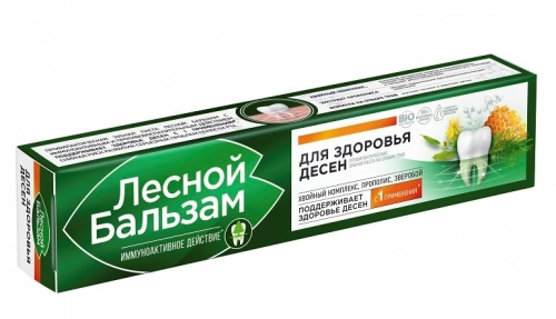 Паста зубная Лесной бальзам Зверобой и прополис Антивозрастной Уход  в Казахстане, интернет-аптека Aurma.kz