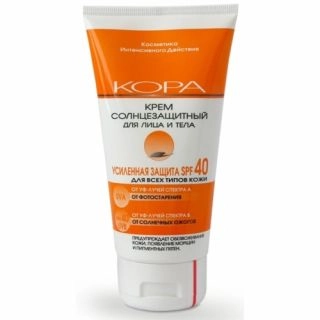 Кора крем для лица и тела солнцезащитный SPF 40 4901 Крем в Казахстане, интернет-аптека Рокет Фарм